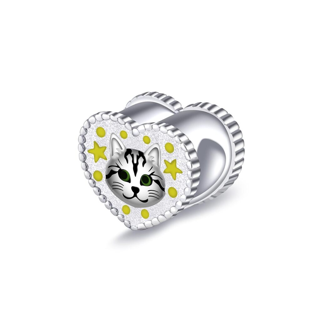 7043 Animal Bead Charm for Jewelry Making - 925 Sterling Silver LOVE Animal